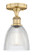 Semi-Flush Mts. Glass Down by Innovations ( 405 | 616-1F-BB-G382 Edison ) 