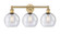Bathroom Fixtures Three Lights by Innovations ( 405 | 616-3W-BB-G124-8 Edison ) 