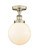 Semi-Flush Mts. Glass Down by Innovations ( 405 | 616-1F-AB-G201-8 Edison ) 