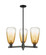 Mid. Chandeliers Glass Up by Innovations ( 405 | 716-3CR-BK-G480-6AM Arcadia ) 