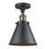 Semi-Flush Mts. Glass Down by Innovations ( 405 | 517-1CH-BAB-M13-BK-LED Franklin Restoration ) 