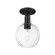 Semi-Flush Mts. Glass Down by Innovations ( 405 | 716-1C-BK-G458-7CL Arcadia ) 