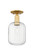 Semi-Flush Mts. Glass Down by Innovations ( 405 | 716-1C-SG-G460-7CL Arcadia ) 