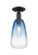 Semi-Flush Mts. Glass Down by Innovations ( 405 | 716-1C-BK-G480-6SB Arcadia ) 