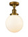 Semi-Flush Mts. Glass Down by Innovations ( 405 | 517-1CH-BB-G201-8 Franklin Restoration ) 