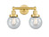 Bathroom Fixtures Two Lights by Innovations ( 405 | 616-2W-SG-G204-6 Edison ) 