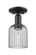 Semi-Flush Mts. Glass Down by Innovations ( 405 | 716-1C-BK-G559-5SM Arcadia ) 