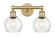 Bathroom Fixtures Two Lights by Innovations ( 405 | 616-2W-BB-G124-6 Edison ) 