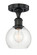 Semi-Flush Mts. Glass Down by Innovations ( 405 | 616-1F-BK-G122-6 Edison ) 