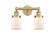 Bathroom Fixtures Two Lights by Innovations ( 405 | 616-2W-BB-G51 Edison ) 