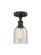 Semi-Flush Mts. Glass Down by Innovations ( 405 | 616-1F-BK-G259 Edison ) 
