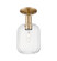 Semi-Flush Mts. Glass Down by Innovations ( 405 | 716-1C-CB-G460-7CL Arcadia ) 