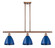 Linear/Island 3 Light Bar by Innovations ( 405 | 516-3I-AC-MBD-75-BL Ballston ) 