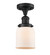 Semi-Flush Mts. Glass Down by Innovations ( 405 | 517-1CH-BK-G51 Franklin Restoration ) 