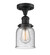 Semi-Flush Mts. Glass Down by Innovations ( 405 | 517-1CH-BK-G54-LED Franklin Restoration ) 