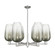 Mid. Chandeliers Glass Up by Innovations ( 405 | 716-6CR-SN-G484-7SL Arcadia ) 