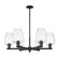 Mid. Chandeliers Glass Up by Innovations ( 405 | 716-6CR-BK-G457-6CL Arcadia ) 