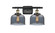 Bathroom Fixtures Two Lights by Innovations ( 405 | 916-2W-BAB-G73-LED Ballston Urban ) 