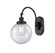 Sconces Single Glass by Innovations ( 405 | 918-1W-BK-G204-8 Franklin Restoration ) 