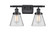 Bathroom Fixtures Two Lights by Innovations ( 405 | 916-2W-BK-G62-LED Ballston Urban ) 