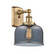 Sconces Single Glass by Innovations ( 405 | 916-1W-BB-G73-LED Ballston Urban ) 