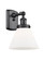 Sconces Single Glass by Innovations ( 405 | 916-1W-BK-G41-LED Ballston Urban ) 