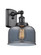 Sconces Single Glass by Innovations ( 405 | 916-1W-BK-G73 Ballston Urban ) 