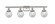 Bathroom Fixtures Four Lights by Innovations ( 405 | 916-4W-SN-G204-6-LED Ballston Urban ) 