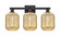 Bathroom Fixtures Three Lights by Innovations ( 405 | 716-3W-BK-G460-7ME Arcadia ) 