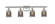 Bathroom Fixtures Four Lights by Innovations ( 405 | 916-4W-SN-G53-LED Ballston Urban ) 
