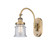 Sconces Single Glass by Innovations ( 405 | 918-1W-BB-G184S-LED Franklin Restoration ) 