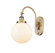 Sconces Single Glass by Innovations ( 405 | 918-1W-BB-G201-8-LED Franklin Restoration ) 