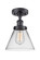 Semi-Flush Mts. Glass Down by Innovations ( 405 | 916-1C-BK-G42-LED Ballston Urban ) 