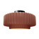 Semi-Flush Mts. Drum Shade by Justice Designs ( 102 | CER-6375-CLAY-MBLK Radiance ) 