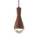 Mini Pendants Cable by Justice Designs ( 102 | CER-6520-CLAY-MBLK-BKCD Radiance ) 