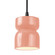 Mini Pendants Cable by Justice Designs ( 102 | CER-6500-BSH-MBLK-BKCD Radiance ) 