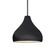 Mini Pendants Glass Down by Justice Designs ( 102 | CER-6560-BKMT-NCKL-RIGID Radiance ) 