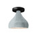 Semi-Flush Mts. Glass Down by Justice Designs ( 102 | CER-6380-CONC-MBLK Radiance ) 