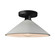 Semi-Flush Mts. Glass Down by Justice Designs ( 102 | CER-6330-MAT-MBLK Radiance ) 