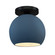 Semi-Flush Mts. Glass Down by Justice Designs ( 102 | CER-6353-MID-MBLK Radiance ) 
