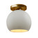 Semi-Flush Mts. Glass Down by Justice Designs ( 102 | CER-6353-MTGD-BRSS Radiance ) 