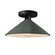 Semi-Flush Mts. Glass Down by Justice Designs ( 102 | CER-6330-PWGN-MBLK Radiance ) 