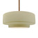 Pendants Drum Shade by Justice Designs ( 102 | CER-6545-VAN-BRSS-RIGID Radiance ) 