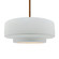 Pendants Drum Shade by Justice Designs ( 102 | CER-6545-WTWT-BRSS-RIGID Radiance ) 