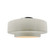 Semi-Flush Mts. Drum Shade by Justice Designs ( 102 | CER-6363-CRK-NCKL Radiance ) 