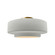 Semi-Flush Mts. Drum Shade by Justice Designs ( 102 | CER-6363-MAT-BRSS Radiance ) 