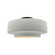 Semi-Flush Mts. Drum Shade by Justice Designs ( 102 | CER-6363-MAT-MBLK Radiance ) 
