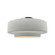 Semi-Flush Mts. Drum Shade by Justice Designs ( 102 | CER-6363-MAT-NCKL Radiance ) 