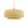 Pendants Drum Shade by Justice Designs ( 102 | CER-6543-MYLW-MBLK-BEIG-TWST Radiance ) 