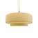 Pendants Drum Shade by Justice Designs ( 102 | CER-6543-MYLW-NCKL-BEIG-TWST Radiance ) 